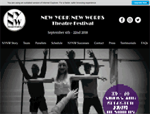 Tablet Screenshot of nynwtheatrefestival.com